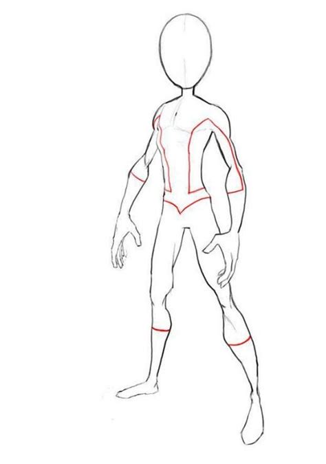 Male Body Outline Drawing At Explore Collection Of