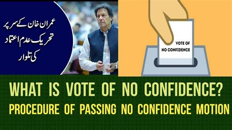 What Is Vote Of No Confidence And How It Is Passed I No Confidence Motion