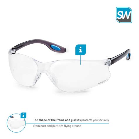 solidwork sw8314 professional safety glasses with integrated side prot solidwork protection
