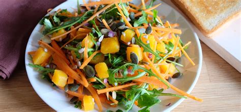 Salade de butternut carottes et graines de courge