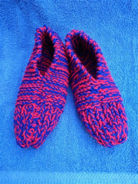 Mens Hand Knitted Slippers Knitted Slippers Slippers Etsy