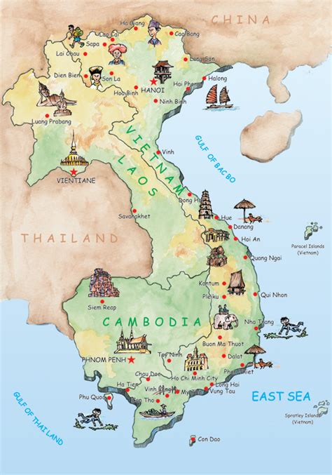 Gp Travel Local Travel Agency In Vietnam Vietnam Map
