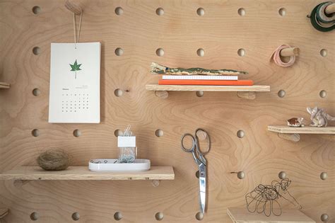 An Easy Ish Diy Oversize Plywood Pegboard With Shelves The Organized