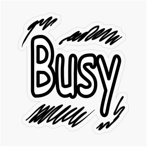 Busy Sticker By Grafinya Coloring Stickers Stickers Vinyl Sticker