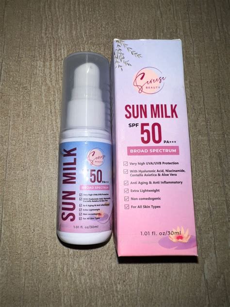 Sereese Beauty Sun Milk Spf50 Beauty And Personal Care Face Face Care