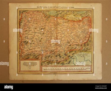 Map Of Transylvania1600 Stock Photo Alamy