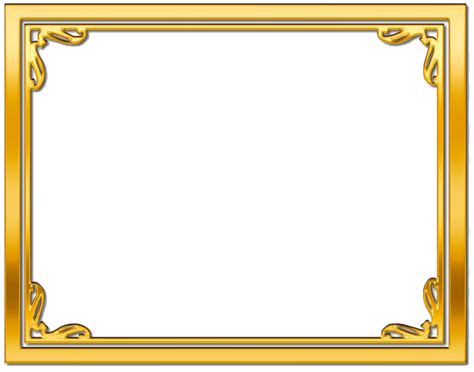 Gold Frame Png Picture Png All Png All