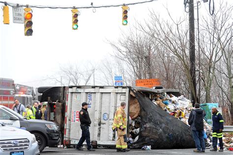 Garbage Truck Crash Closes High Ridge In Stamford