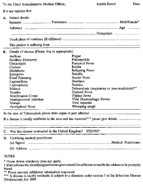 To combine technical medical measures with social and administrative measures in preventing and controlling infectious diseases. The Public Health (Notification of Infectious Diseases ...