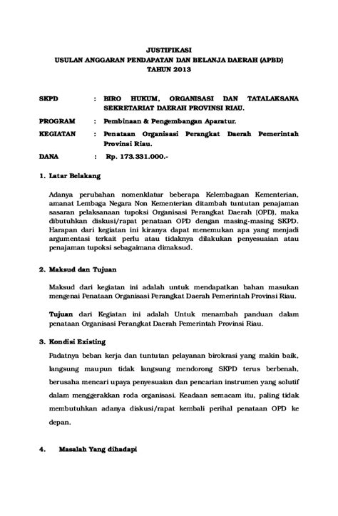 Tujuan & justifikasi permohonan (sila nyatakan) Contoh Surat Justifikasi