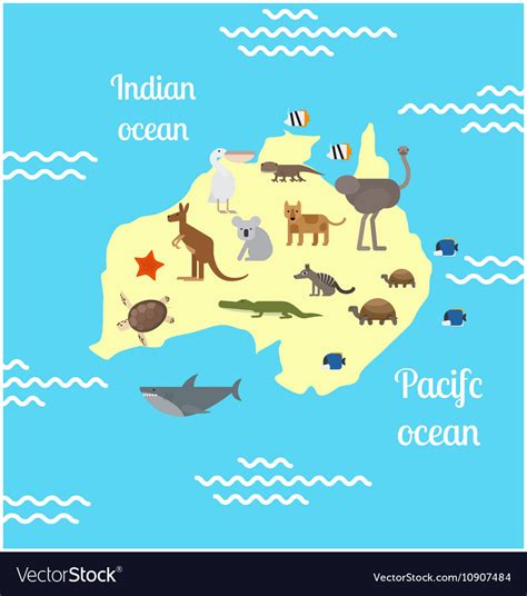 Printable Australia Map For Kids
