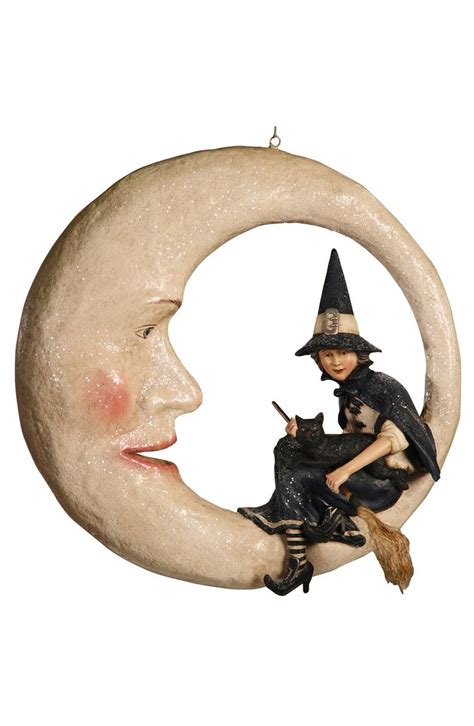 Bethany Lowe Designs Paper Mache Witch And Moon Nordstrom
