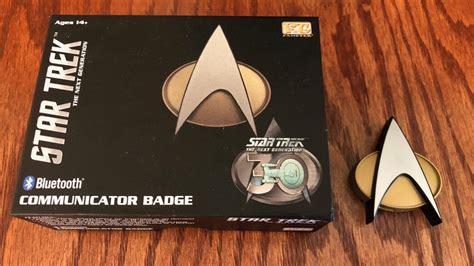Boldly Go With The Star Trek Tng 30th Anniversary Communicator Badge