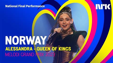 alessandra queen of kings norway 🇳🇴 national final performance eurovision 2023 youtube