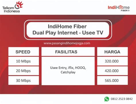 Selain itu, indihome fiber juga menawarkan layanan dual play layanan digital dengan dua pilihan paket, yaitu indihome paket phoenix berupa internet dan telepon rumah, serta indihome paket streamix yang terdiri dari internet dan tv interaktif (useetv). Pasang Indihome Jogja , Pasang Wifi Id Jogja, Pasang ...