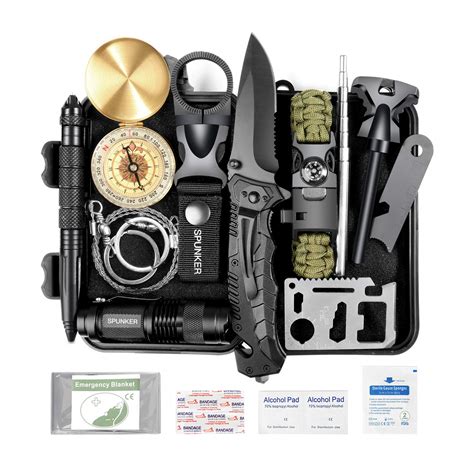 Spunker Survival Gear 15 In 1 Emergency Backpack Survival Kit Surv Ultra Pickleball