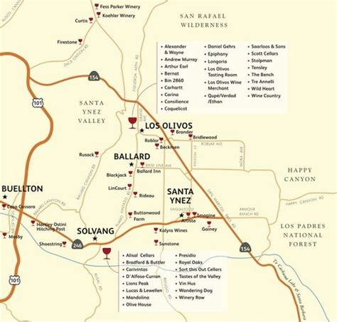 Santa Barbara Wineries Map Map Of Amarillo Texas