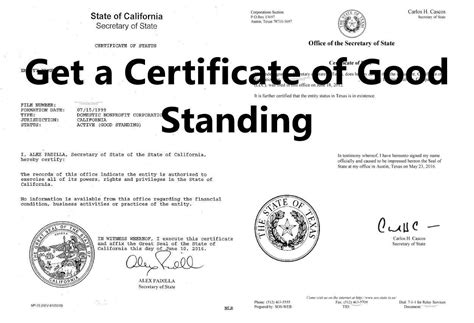 Where To Get Certificate Of Good Standing Where To Get Certificate Of