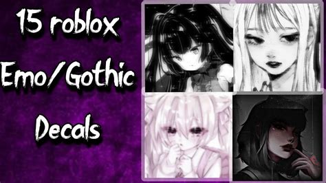 Free Download 15 Emogothic Roblox Decals Links In Desc 1280x720 For