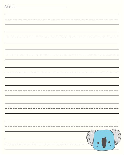 Primary Lined Paper Printable Customize And Print