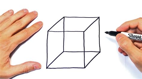 C Mo Dibujar Un Cubo D Paso A Paso Dibujo De Cubo Cuadrado Youtube