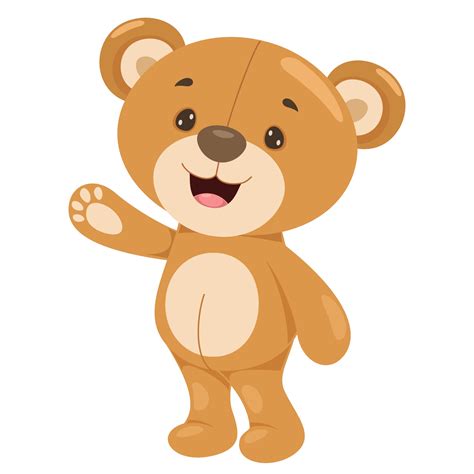 Little Funny Teddy Bear Cartoon 2725145 Vector Art At Vecteezy