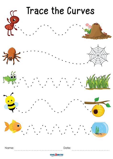 Preschool Tracing Worksheets For 4 Year Olds Kidswork