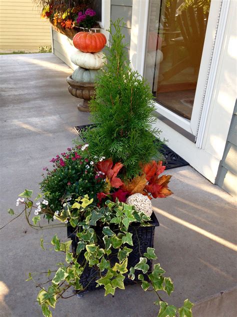 Fall Container Simple Fall Containers Container Flowers Fall Planters