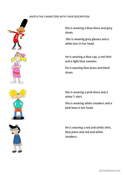 What Are They Wearing English ESL Worksheets Pdf Doc