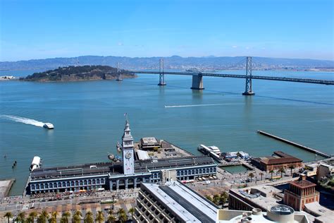 A Photo Of The Ferry Building Taken From High Up In A Downtown San