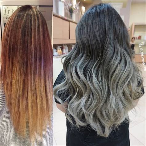 Transformation Bleached Out To Dimensional Bluegray Hair Color For
