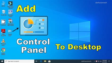 How To Add Control Panel To Desktop In Windows 10 Youtube