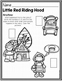 Little Red Riding Hood Story Elements and Story Retelling Worksheets ...