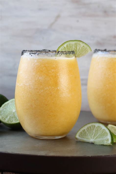 Frozen Peach Margaritas Miss In The Kitchen