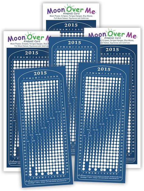 Moon Calendar 2015 Magnet Moonmaggy 3 Set Home And Kitchen