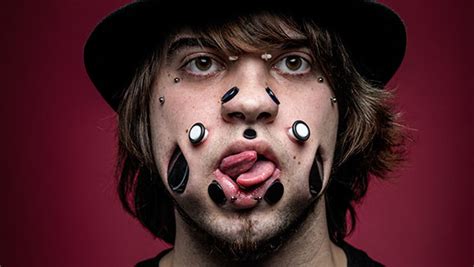 Record Holder Profile Video Joel Miggler And His 11 Facial Flesh Tunnels Guinness World Records