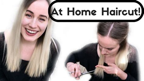 How I Cut My Own Hair At Home Maintenance Trim Youtube