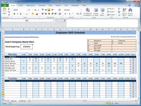Call Center Scheduling Excel Spreadsheet Regarding Free Employee And