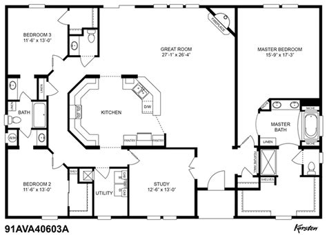 Clayton Homes 91ava40603a With All The Options Modular Home Floor