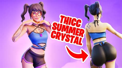 Fortnite Thicc Summer Skins Showcase Summer Crystal Youtube