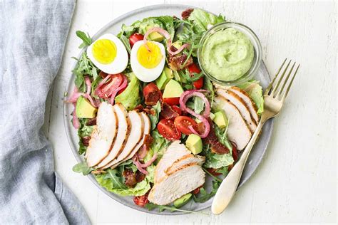 Green Goddess Chicken Cobb Salad Sunkissed Kitchen