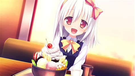 anime girls love rec yanase hitomi ice cream wallpaper anime wallpaper better