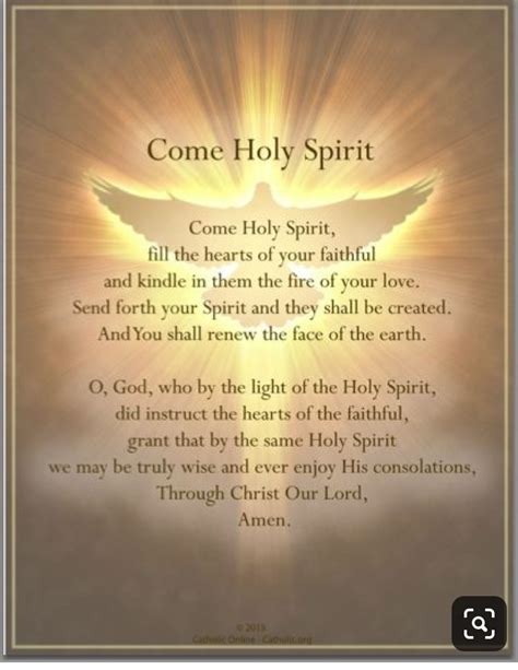 Holy Spirit Quotes Prayer