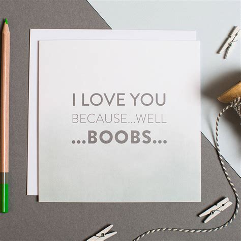 Boobs Funny Anniversary Card By I Am Nat