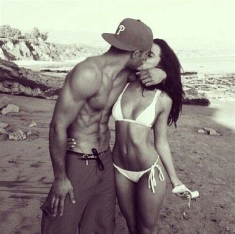 Beach Romance Couple Kissing Together Romantic Sexy Style