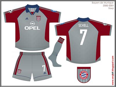 Veja mais ideias sobre munique, fc bayern, bayern de munique. Kit Design, by eroj: 2000-2001 Bayern de Munique (Home e Away)