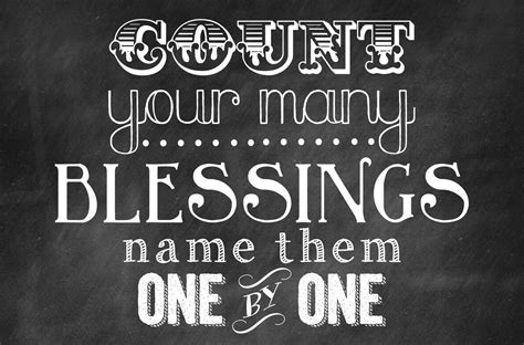 Count Your Many Blessings
