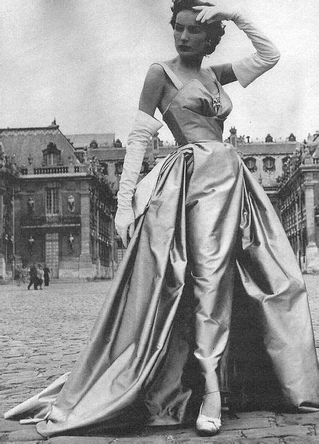 Silk Tafetta Evening Gown Creation By Christian Dior Vintage Beauty