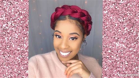 How To Halo Braid On Natural Hair Youtube