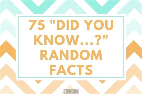 75 Did You Know Facts And Trivia Questions Trendradars